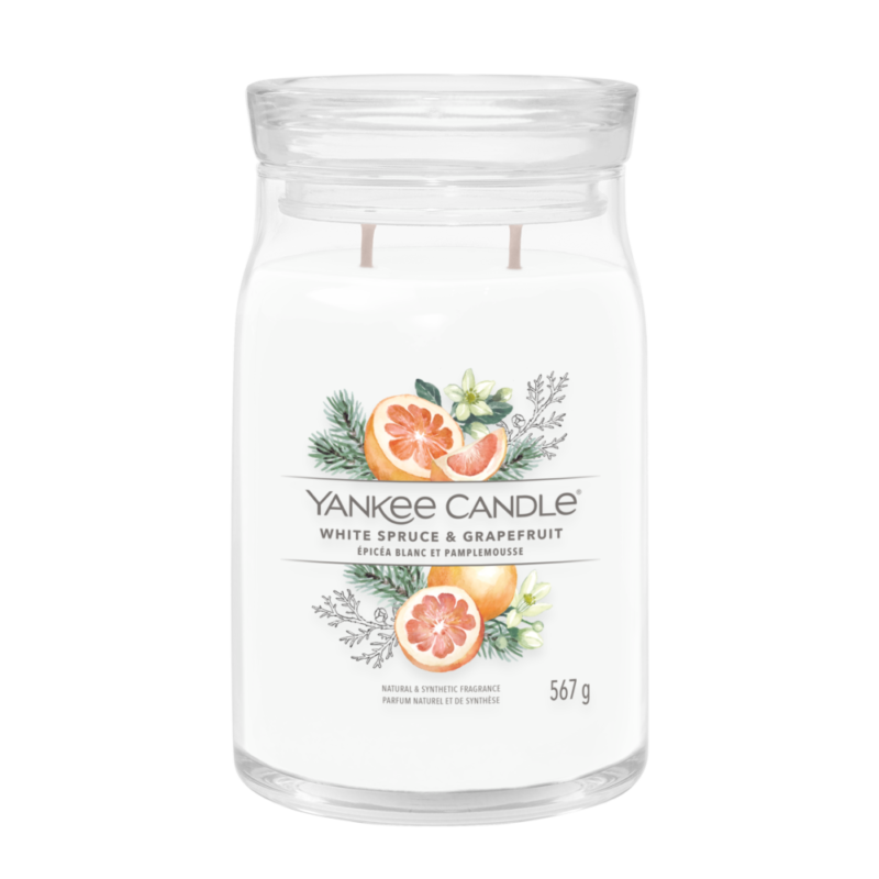 Alternative view of White Spruce & Grapefruit - Signature Large Jar