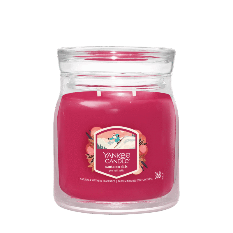 Santa On Skis - Signature Medium Jar