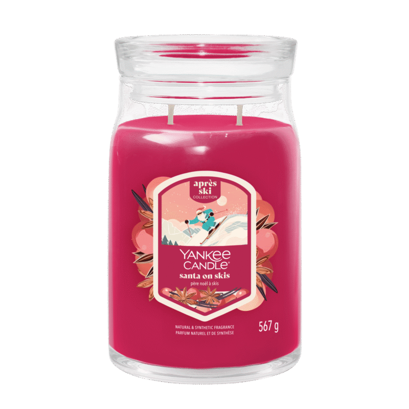 Santa On Skis - Signature Large Jar