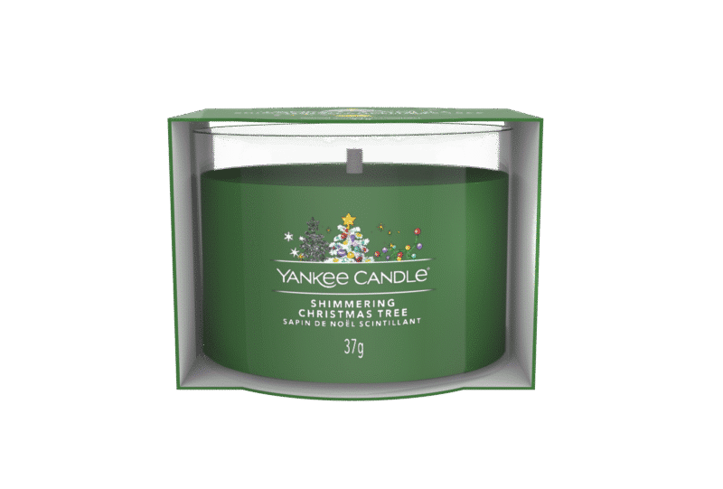 Grön Yankee Candle Shimmering Christmas Tree i förpackning, 37g.